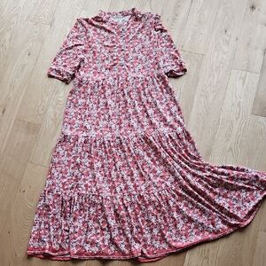 Max Studio Floral Pink Maxi Dress